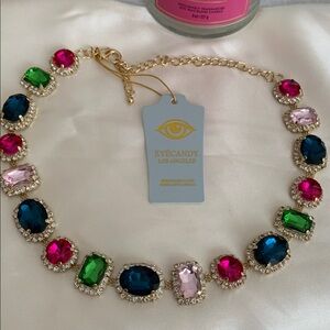 Eye Candy Elegant Multicolor Gemstone Necklace